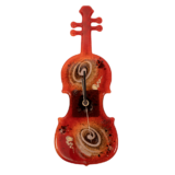 Ρολοϊ γυάλινο  βιολί 33χ11,5 κόκκινο επιτραπέζιο
