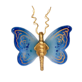 Πεταλούδα γυάλινη 15χ17 Ίριδα γαλάζιο