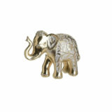 Inart Διακοσμητικός Ελέφαντας από Πλαστικό Χρυσός 20x9x17cm