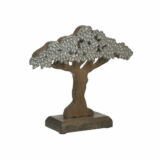 Inart Διακοσμητικό Δέντρο από Μέταλλο & Ξύλο 25x8x22cm