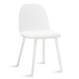 Καρέκλα Earin pakoworld PP-ύφασμα λευκό